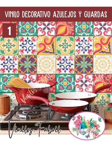 Vinilos Azulejos Autoadhesivos Baño Cocina 15x15 10 Un