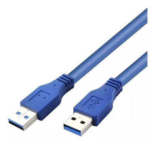 Cabo Usb 3.0 Macho Macho A+a Hd 3.0 3 Metros Cor Azul