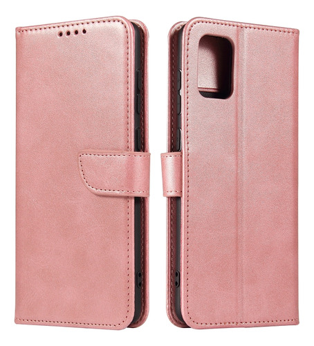 Funda De Piel Con Textura De Becerro En Color Oro Rosa Para