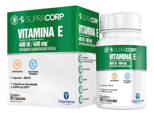 Vitamina E 400 Ui 30 Cápsulas - Supracor 