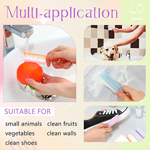 Patelai 30 Cepillos De Uñas Para Limpieza De Uñas, Mango D