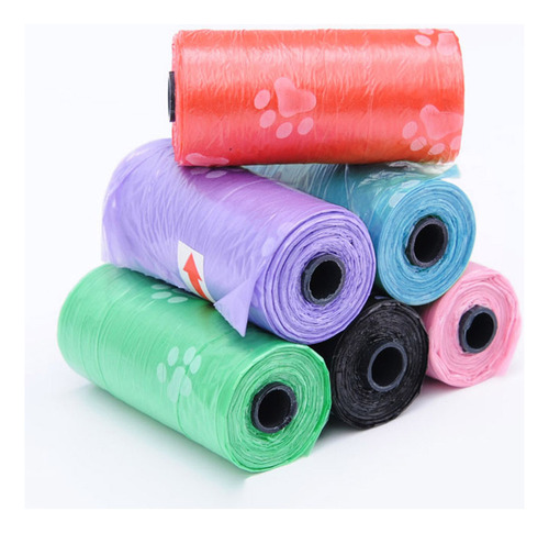 Bolsas De Basura Para Mascotas: 15 Unidades/rollo Para Limpi