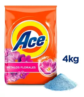 Detergente En Polvo Ace Pétalos Florales 4 Kg