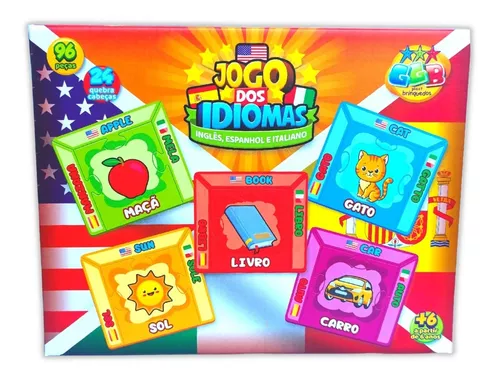 Jogo Infantil Educativo Idiomas Inglês Espanhol Italiano Nf