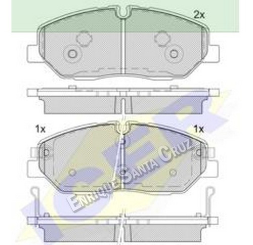 Pastilla De Freno Hyundai H350 15- Del.