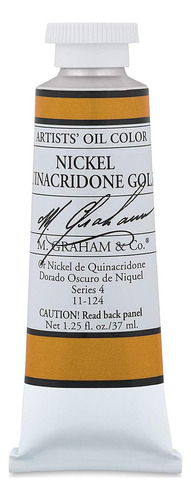 Níquel Quinacridona Oro Pintura Al Óleo, 1.25 Fl Oz (...