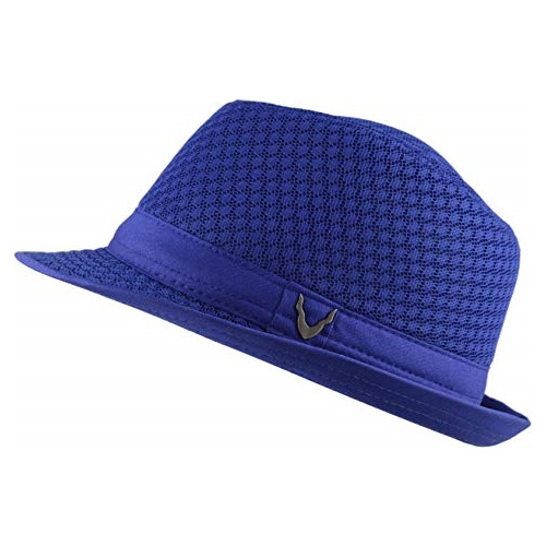 Sombrero De Malla Suave Y Ligera Azul Talla Única