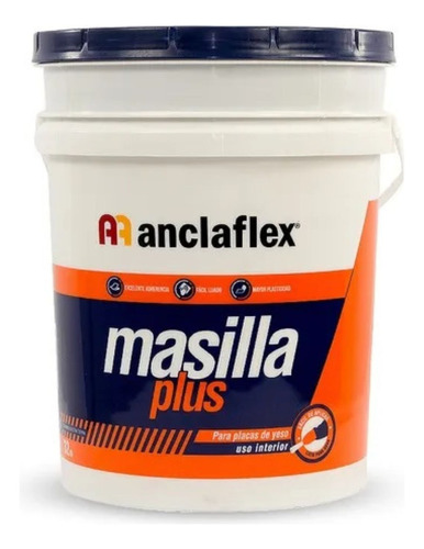 Masilla Placas De Yeso Durlock Anclaflex 7kg Lista Para Usar