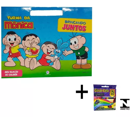 LIVRO INFANTIL COLORIR CIRANDA CULTURAL TURMA DA MONICA BRINCANDO JUNTOS