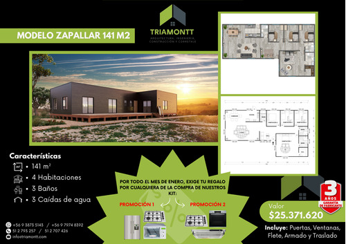 Modelo Zapallar 141m2