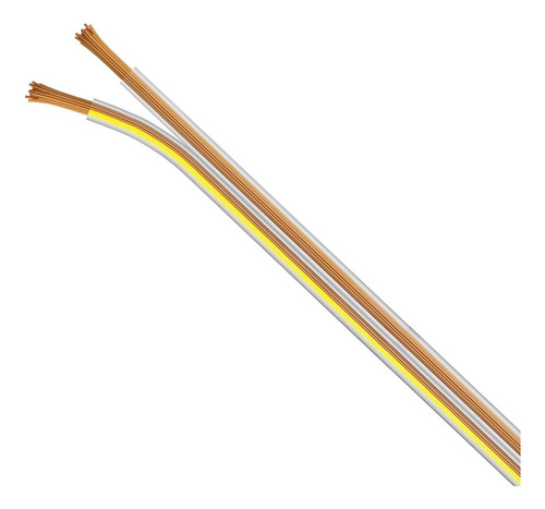 Fio Cabo Paralelo Cristal Automotivo Bicolor 2x0,75mm 50mts
