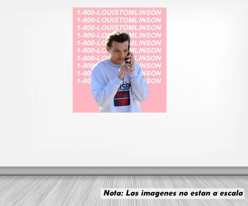 Vinil Sticker Pared 120cm Lado Louis Tomlinson Modld0040