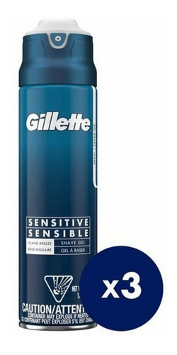Gel Para Afeitar Gillette Sensible