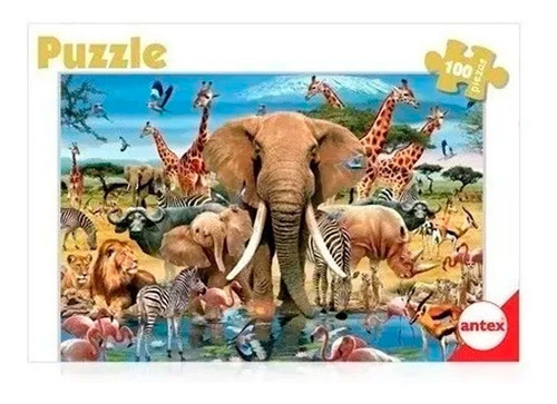Puzzle 100p Selva Antex C/juego Al Dorso Art 3034