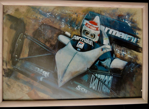 Cuadro Coche Nelson Piquet F1 En Brabham Bt49