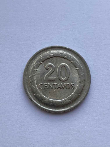 Moneda De 20 Centavos Colombianos Del Año 1969