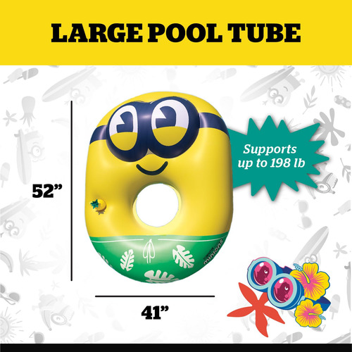 Flota Hinchable Para Piscina Bigmouth Minions, Mi Villano Fa