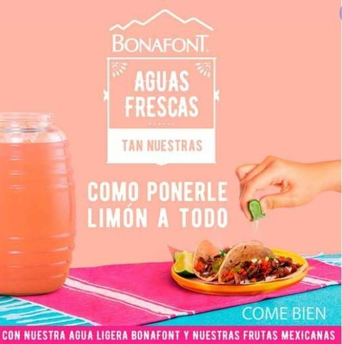 Agua Bonafont Aguas Frescas Uva 1 L
