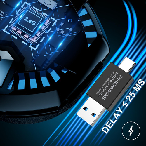 Auriculares De Juegos Inalámbricos Yotms Para Pc, Pc, Ps5, P