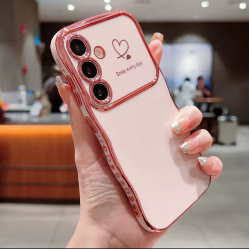 Funda Luxury Para Samsung S25+ S25 Plus Curva Importada Rosa