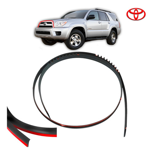 Gomas Vivo Parrilla Delantera Capot Toyota 4runner 2003-2009