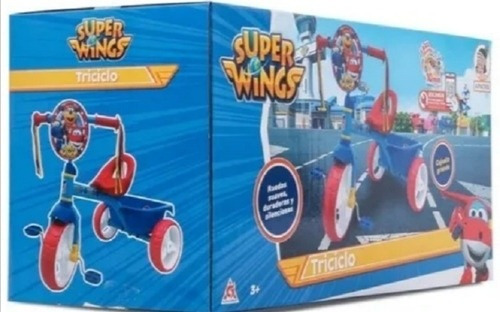 Triciclo Apache Personaje Super Wing Con Cajuela Amplia.