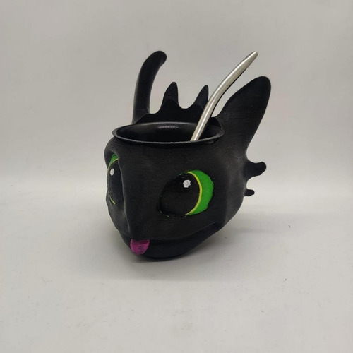 Imagen 2 de 3 de Mate Chimuelo Impreso En 3d