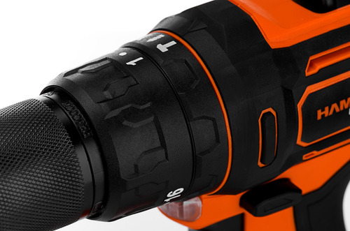 Imagen 3 de 6 de Taladro Percutor 20v Hamilton Ult111-k + 2 Baterias