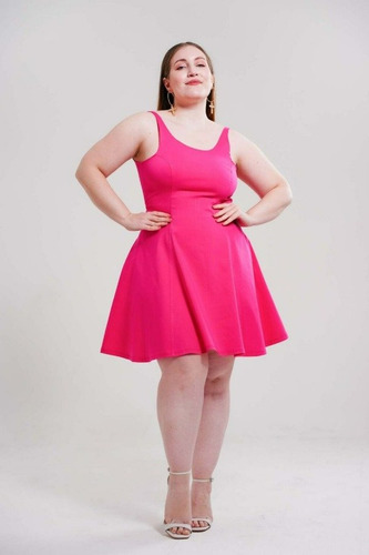 Vestido Bengalina Elastizada Talles Grandes 5 Al 8 Xxl