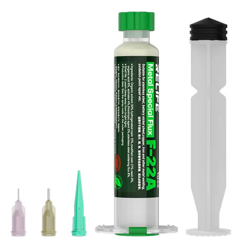 Jeringa De Pasta Flux Para Metales 10cc, Relife F-22a