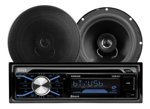 Kit Radio + Parlantes Boss 656bck - Representante Oficial
