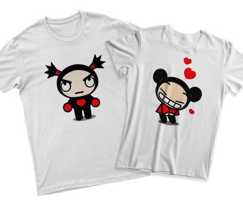 Playera Para Pareja Pucca Y Garu Paquete De 2 Playeras #12