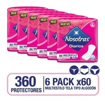 Comprar Nosotras Protectores Diarios Multiestilo X60 Unid. X6 Pqts