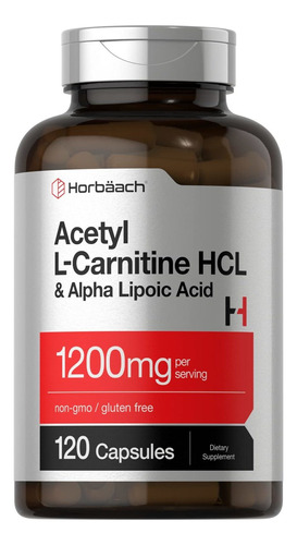 Horbaach - Acetyl L Carnitina Hcl Y Ácido Alfa Lipoico  Mg.