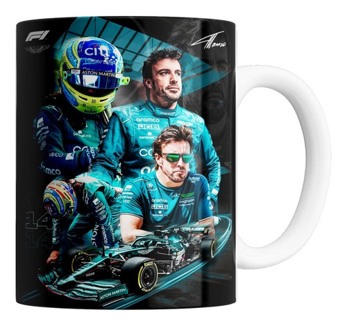 Taza De Cerámica - Alonso - Formula 1 (varios Modelos)