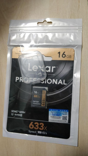 Cartão Sdhc 16gb Lexar Profissio 633x 95mb + Brinde Frete Gr