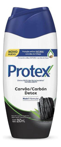 Sabonete Líquido Carvão Detox Protex 250ml