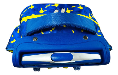 Mochila Rueditas Carrito Original Pokemon Pikachu Primaria Azul Pokémon