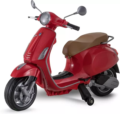 Moto eléctrica Vespa Roja