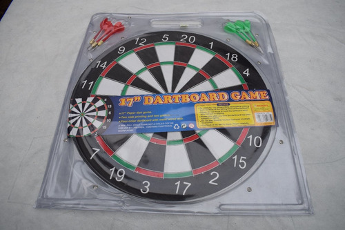 Juego De Dardos Madera Set De Punteria Tiro Al Blanco 17 Pul