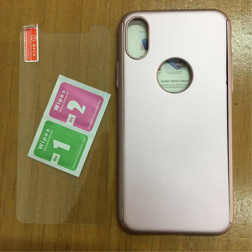 Imagem 2 de 2 de Case Capa 360 iPhone X C/ Película De Vidro