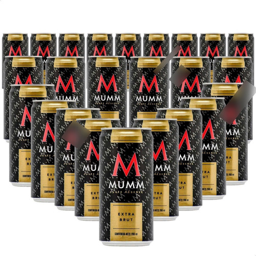 Champagne Mumm Cuvee Extra Brut Pack 24 Latas