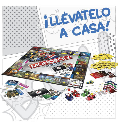 Juego De Mesa Monopoly Mario Kart Hasbro Mario Bros (Usado)