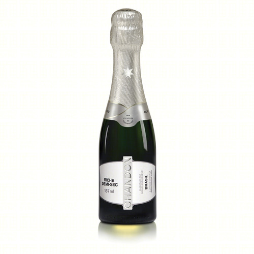 Espumante Brasileiro Branco Demi-Sec Riche Chandon Pinot Noir Riesling Itálico Chardonnay Serra Gaúcha Garrafa 187mlChandon