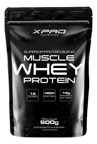 Suplemento Em Em Pó Xpro Nutrition  Muscle Muscle Whey Musclebox Refil Sabor  Cookies Em Sachê De 900ml