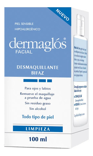 Dermaglós Facial Desmaquillante Bifaz Ojos Bifásico 100ml