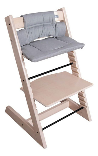 Papu Baby Cojín Para Silla Alta/asiento Elevado Ergonómico Color Gris