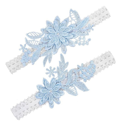 Para La Novia, Ligas De Boda De Encaje Con Margaritas