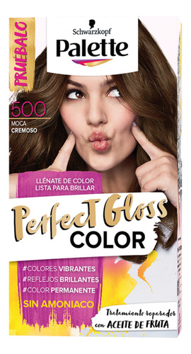  Tinte Cabello Palette Perfect Gloss Per - Ml Tono 500 Moca Cremoso