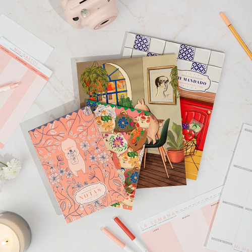 Imagen 8 de 10 de Set Planner Semanal, Shopping List, Notas Y Gastos